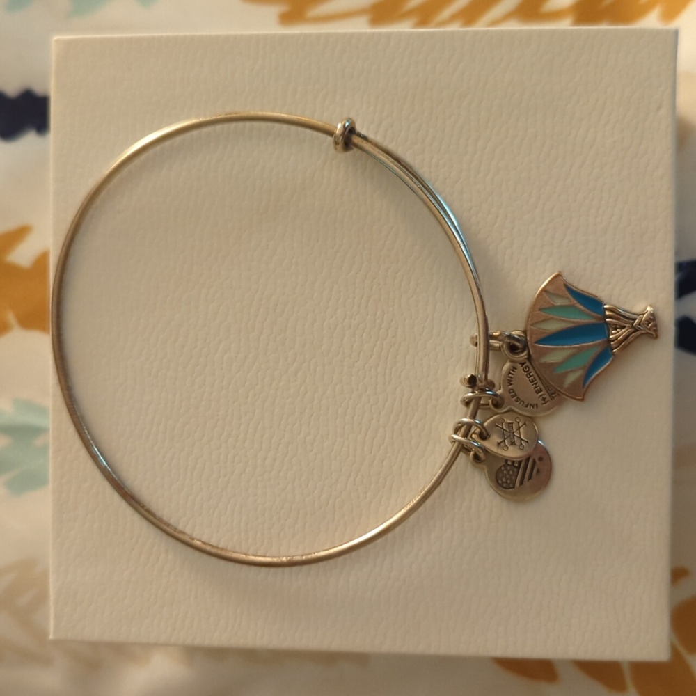 Alex and Ani Lotus Bracelet Silver